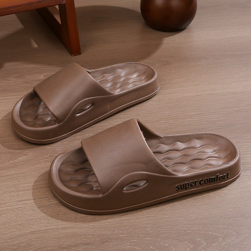Moda masculina verão leve eva interior casa sandálias chinelos