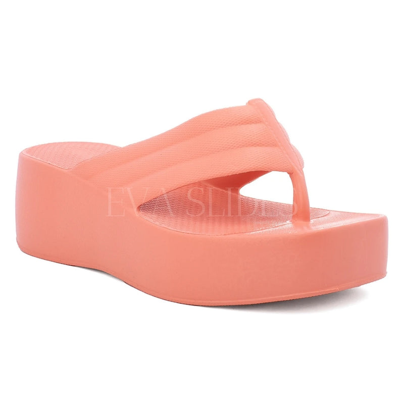 Chinelo Feminino Plataforma Salto Muito Leve em EVA