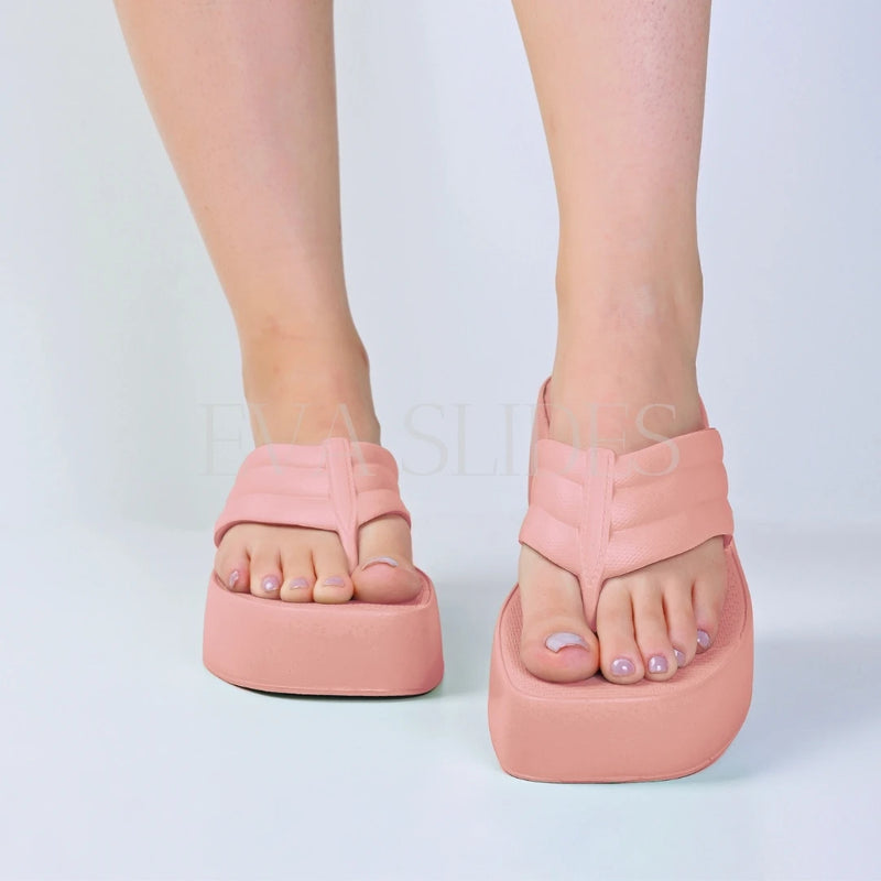 Chinelo Feminino Plataforma Salto Muito Leve em EVA