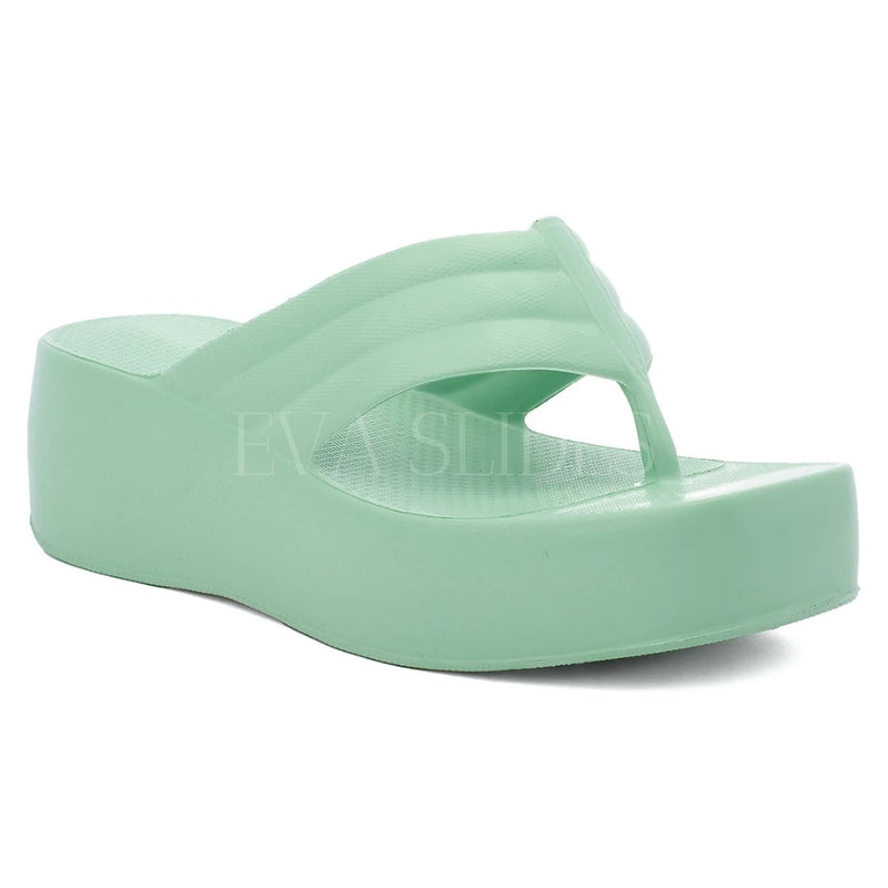 Chinelo Feminino Plataforma Salto Muito Leve em EVA