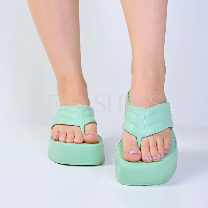 Chinelo Feminino Plataforma Salto Muito Leve em EVA