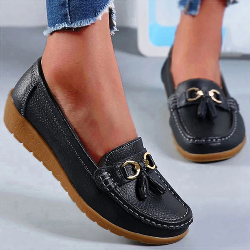 Mocassin femininos enfermeira mocassins sapatos clássicos apartamentos zapatos m