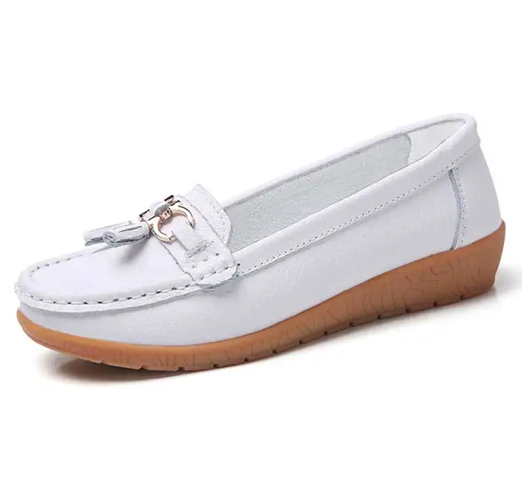 Mocassin femininos enfermeira mocassins sapatos clássicos apartamentos zapatos m