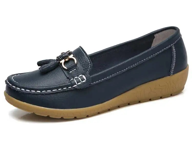 Mocassin femininos enfermeira mocassins sapatos clássicos apartamentos zapatos m