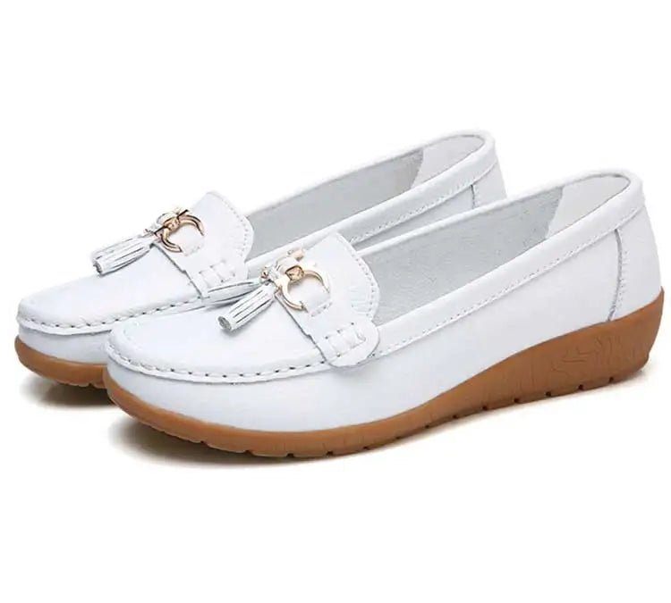 Mocassin femininos enfermeira mocassins sapatos clássicos apartamentos zapatos m