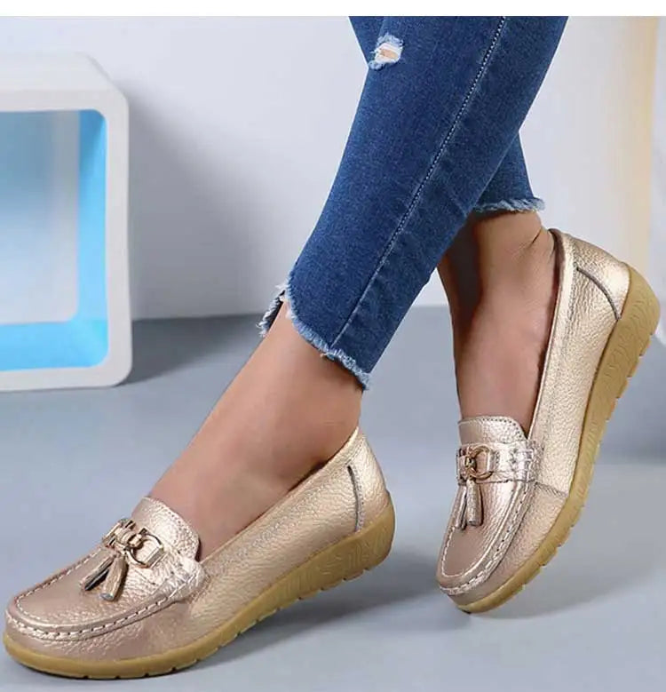 Mocassin femininos enfermeira mocassins sapatos clássicos apartamentos zapatos m