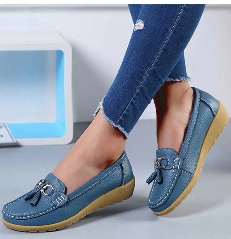 Mocassin femininos enfermeira mocassins sapatos clássicos apartamentos zapatos m