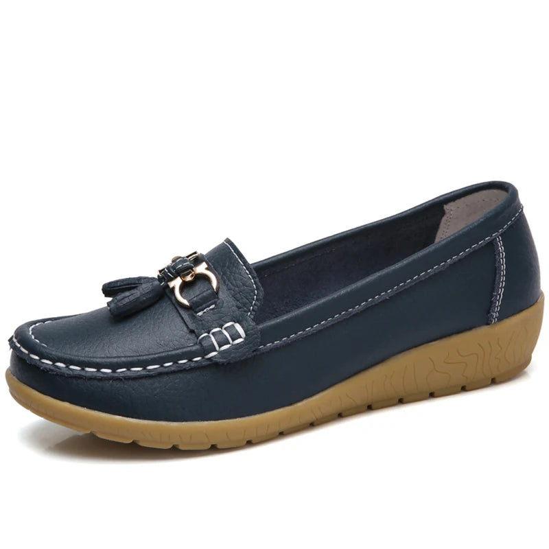 Mocassin femininos enfermeira mocassins sapatos clássicos apartamentos zapatos m