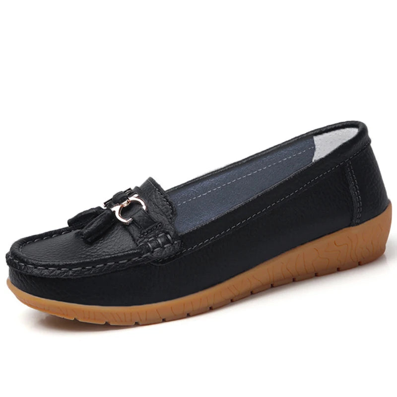 Mocassin femininos enfermeira mocassins sapatos clássicos apartamentos zapatos m