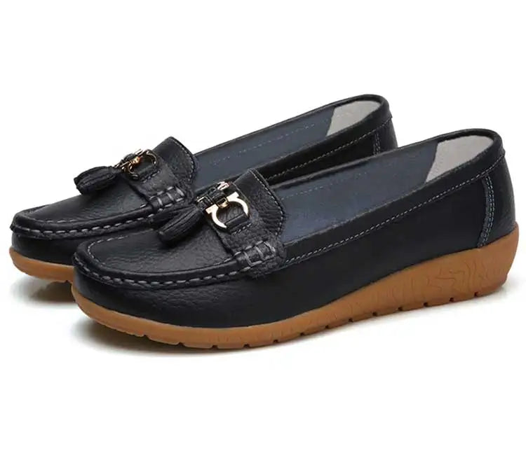 Mocassin femininos enfermeira mocassins sapatos clássicos apartamentos zapatos m