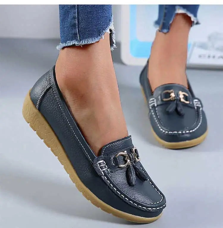 Mocassin femininos enfermeira mocassins sapatos clássicos apartamentos zapatos m