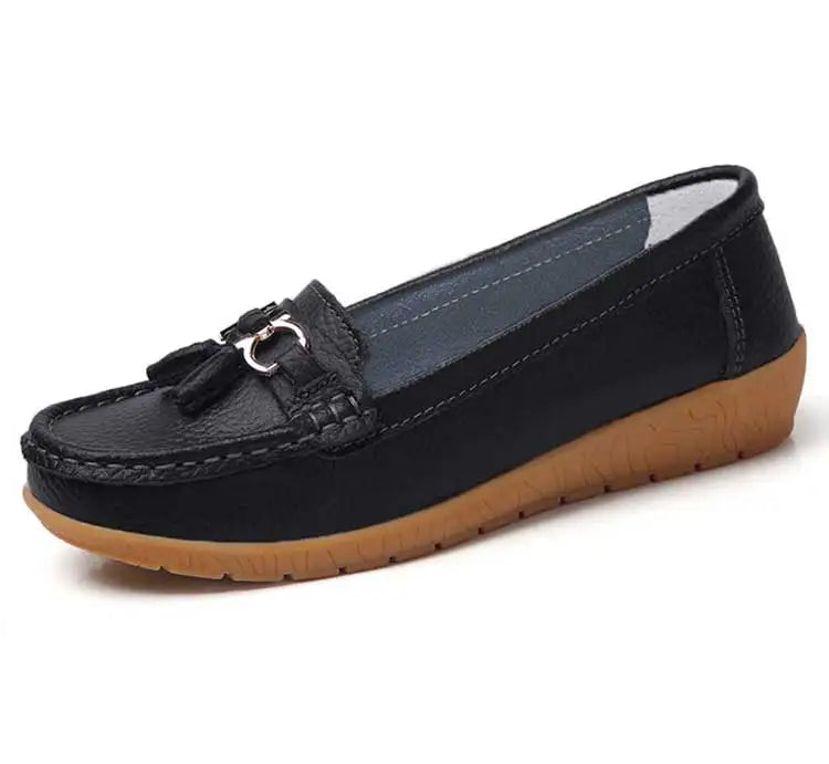 Mocassin femininos enfermeira mocassins sapatos clássicos apartamentos zapatos m