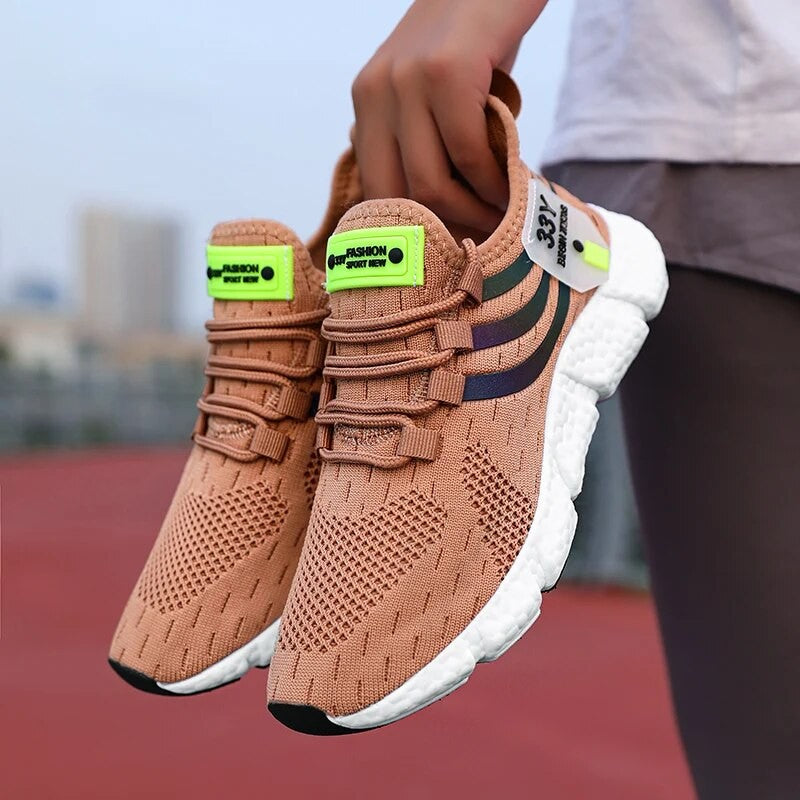 Tênis masculino vermelho esportivo corrida
