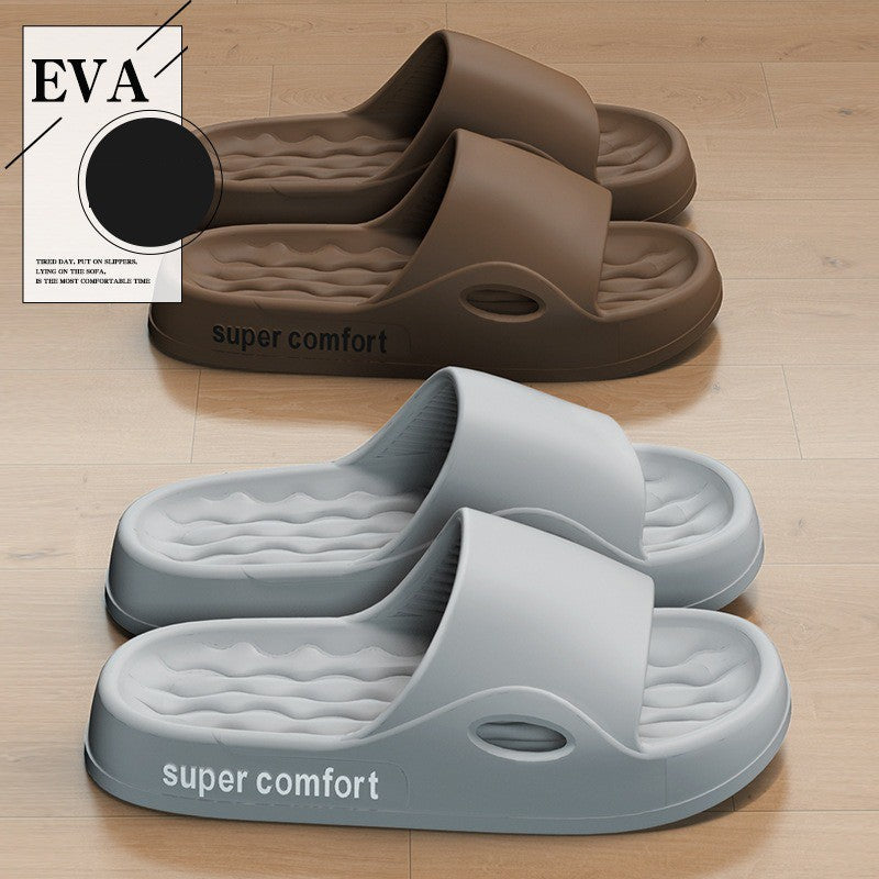 Moda masculina verão leve eva interior casa sandálias chinelos