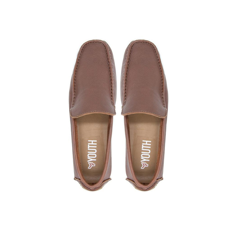 Mocassim Youth Couro Marrom Claro 16007 (YTH16007FLPH)