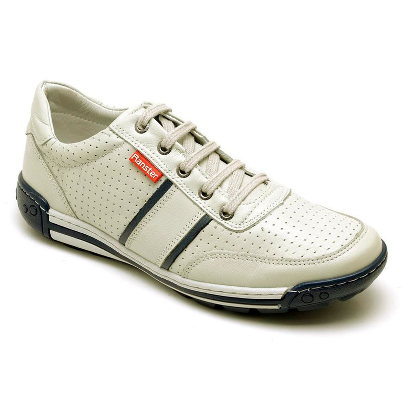 Sapatênis Casual Conforto Couro luxuoso Off White (RT3004FLOGEL)