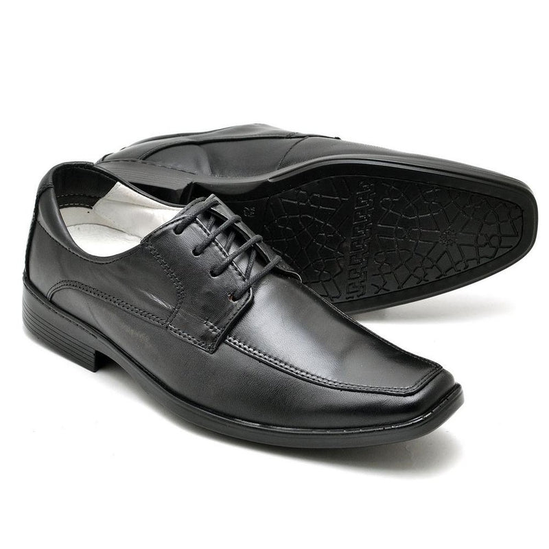 Sapato Casual Conforto Couro de Carneiro Preto (RT0015MSTPTO)