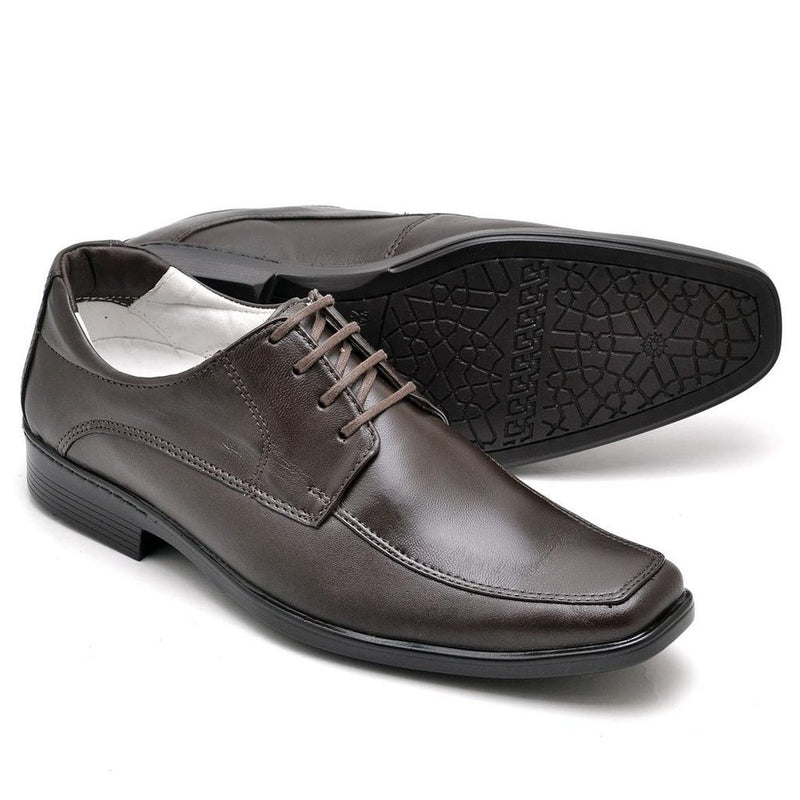 Sapato Casual Conforto Couro  Café (RT0015MSTCFE)